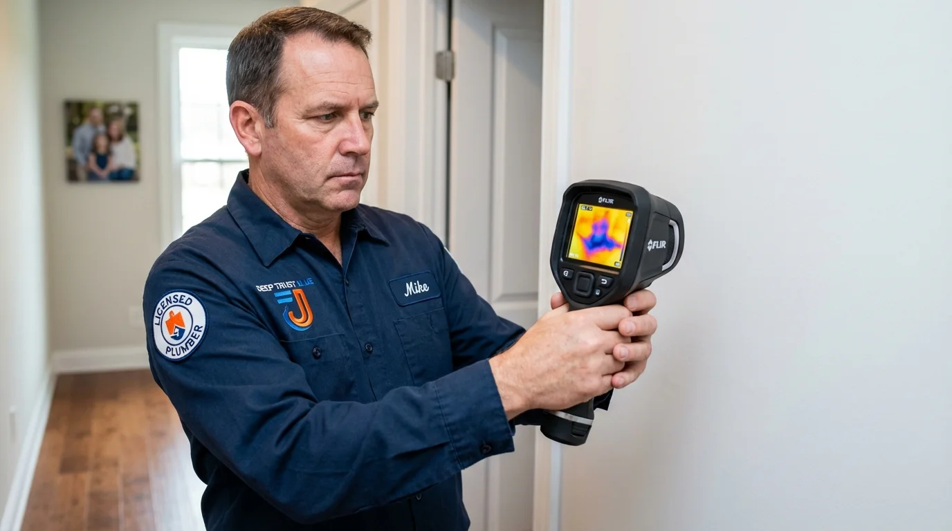 Thermal imaging leak detection by Johns Plumbing LLC in Tribes Hill